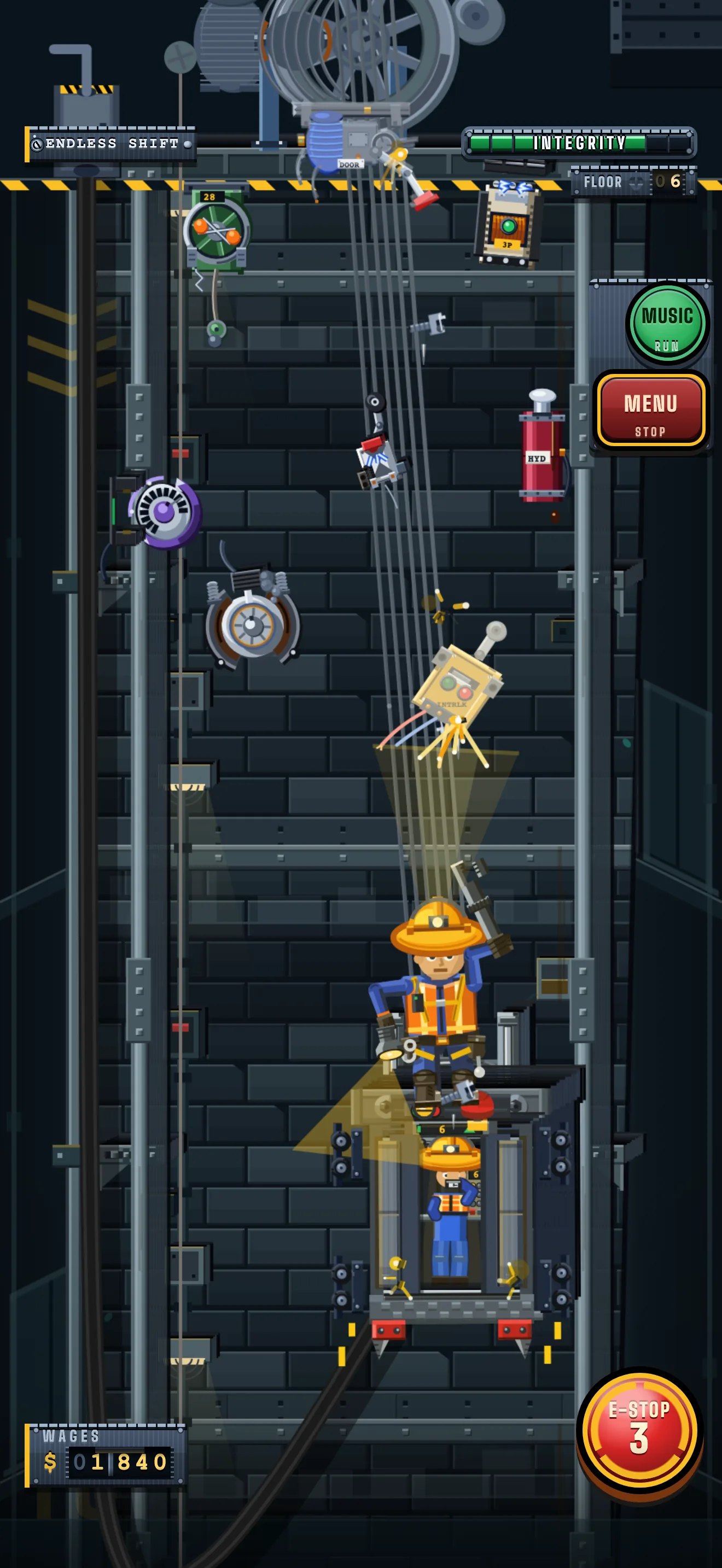 Silent Killer: Hoistway Havoc gameplay on a phone
